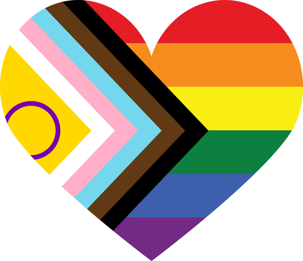 Heart Progress Pride Flag